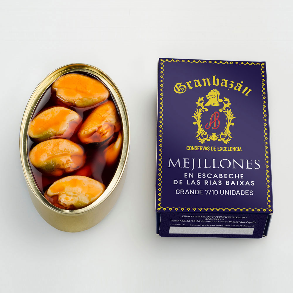 Mejillones en escabeche medianos